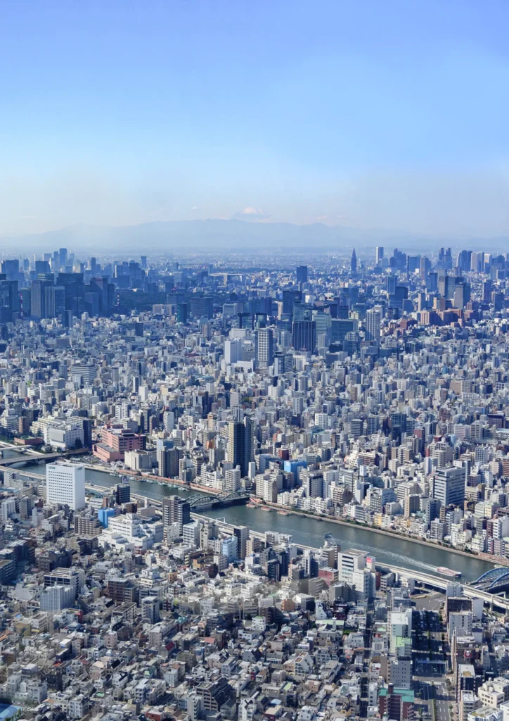 вид на токио со смотровой площадки SkyTree